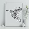 Creative Hummingbird - Laser Cutter PNG