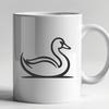 Swan In PDF Format - Free Commercial Use License