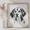 Free Unique Dog Vector Craft File DXF - Commercial Use