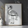 Unique Flamingo In SVG For Free Download