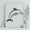 Artistic Dolphin - Glowforge PNG