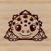 Adorable Ankylosaurus Illustration An illustration of a baby Ankylosaurus, a prehistoric armored dinosaur.