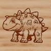 Dino Art Vector Graphics An illustration of an armored Ankylosaurus from the Cretaceous period, rendered in vector graphics.