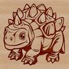 Armored Ankylosaurus SVG Clip Art A large armored ankylosaurus dinosaur with clubs on its tail.