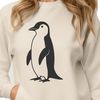 Creative Penguin Graphics Image Illustrated penguin in vector format, suitable for cutting machine designs and custom art projects.