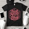 A collection of anti war quotes in a clean and simple vector design format.