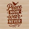 A collection of inspiring anti-war quotes in a clean vector font.