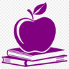 Stylized Apple Book Template for Education An illustrated template featuring a stylized apple book design, ideal for vector art and education purposes.