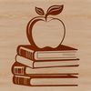 Beautiful Book Cover Design A digital illustration of a book with the apple logo on its cover.
