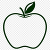 Red Apple Illustration in Vector Format A stylized illustration of a red apple in vector format.
