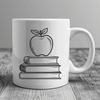 Book with Apple Logo SVG Illustration A digital illustration of a book with the apple logo on it.