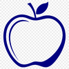 Free SVG Clip Art Apple Design A simple illustration of a red apple, suitable for graphic design projects.