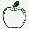 A high-quality vector illustration of a ripe red apple.