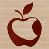 Juicy Red Apple Illustration A detailed illustration of a single red apple with slight texture.
