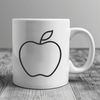 Free Vector Apple Graphics A digital illustration of a ripe red apple, suitable for various design projects.