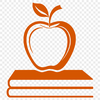 Beautiful Educational Resource Illustration An illustration of a book featuring the Apple logo, suitable for educational purposes.