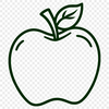 Simple Red Apple Graphic A clean vector graphic design featuring a single red apple in a minimalist style.
