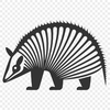 Armadillo Vector Drawing In DXF File Format For Free Download