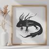 Free Axolotl In PDF And PNG