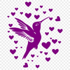 Creative Flying Hummingbird - SVG Digital File