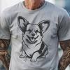 Artistic Sitting Corgi - DXF