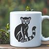 Beautiful Lemur In DXF For Free Download