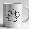 Animal Paw Vector Image In DXF File Format For Free Download