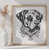 Ornate Rottweiler - Craft SVG