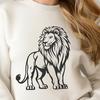 Beautiful Lion In SVG, PNG, PDF And DXF File Formats - Free