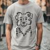 Australian Shepherd Vector Illustration In SVG, PNG, PDF And DXF Formats