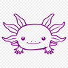 Free Unique Axolotl Drawing DXF - Commercial Use