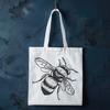 Stunning Bee Vector Drawing In PDF For Free Download