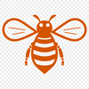 Bee Digital Drawing In PNG File Format For Free Download