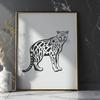 Standing Big Cat Vector Illustration