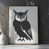 Perched Owl Drawing