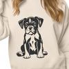 Cute Sitting Dog In SVG - Commercial Use