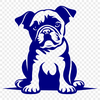 Beautiful Bulldog Vector Drawing In DXF For Free Download