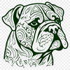 Free Artistic Bulldog Clipart