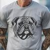 Artistic Bulldog Artwork - Free SVG