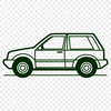 Car Vector Image In SVG, PNG, PDF And DXF Formats