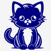 Cat Digital Drawing In SVG, PNG, PDF And DXF File Formats