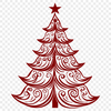 Free Unique Christmas Tree Digital Drawing