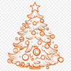 Unique Christmas Tree In DXF