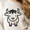 Cow Digital Art In SVG, PNG, PDF And DXF Formats