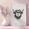 Stunning Cow Artwork - Free SVG