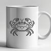 Artistic Crab Vector Drawing - Free DXF