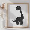 Artistic Brachiosaurus In PDF & PNG