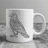 Stunning Perched Bird Digital Artwork - DXF