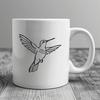 Artistic Hummingbird In SVG & DXF