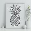 Beautiful Pineapple Printable Artwork In DXF For Free Download